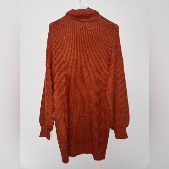 NWT Fashion Nova Women's Orange Sweater Dress - Picture 4 of 7